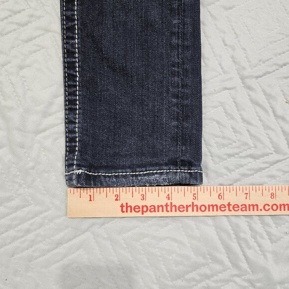 Miss Me Jeans Womens 26 Black Skinny Denim Jeans Rhinestone Studs JE104952L - Picture 9 of 12